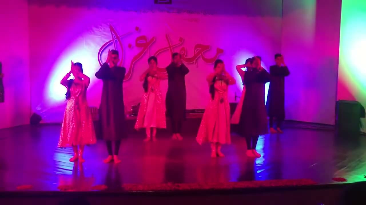 Cultural entertainment performance at a corporate event
