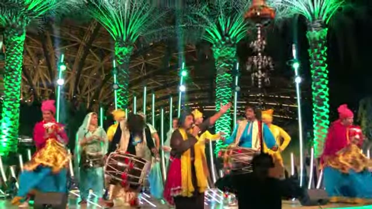 Pakistani cultural performance staged for an audience in the UAE