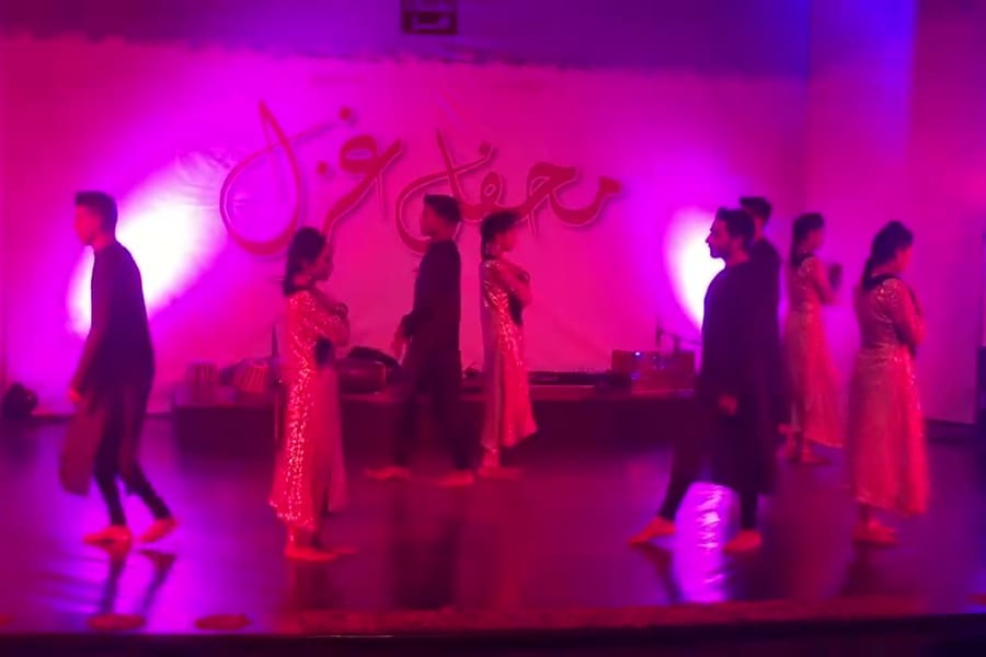 VPAG performing on a large festival stage