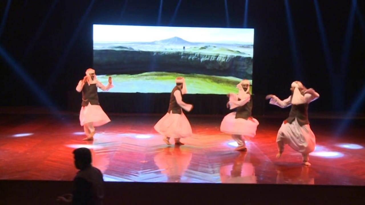Balochi folk dance in traditional Balochi attire